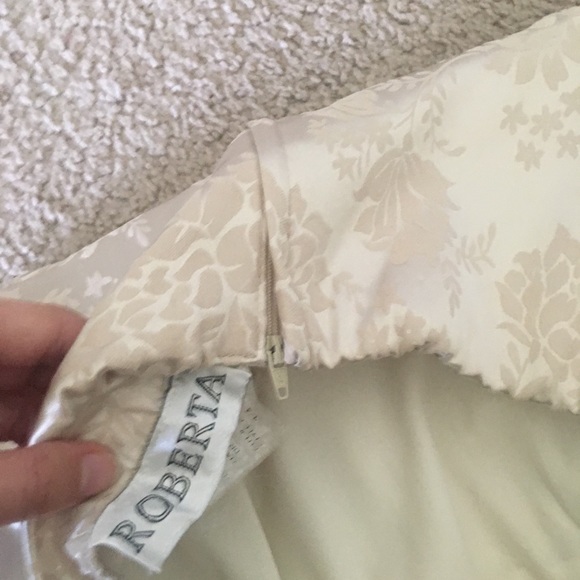 Gold strapless Roberta Cocktail Prom Dress Sz 3/4 - Picture 3 of 3